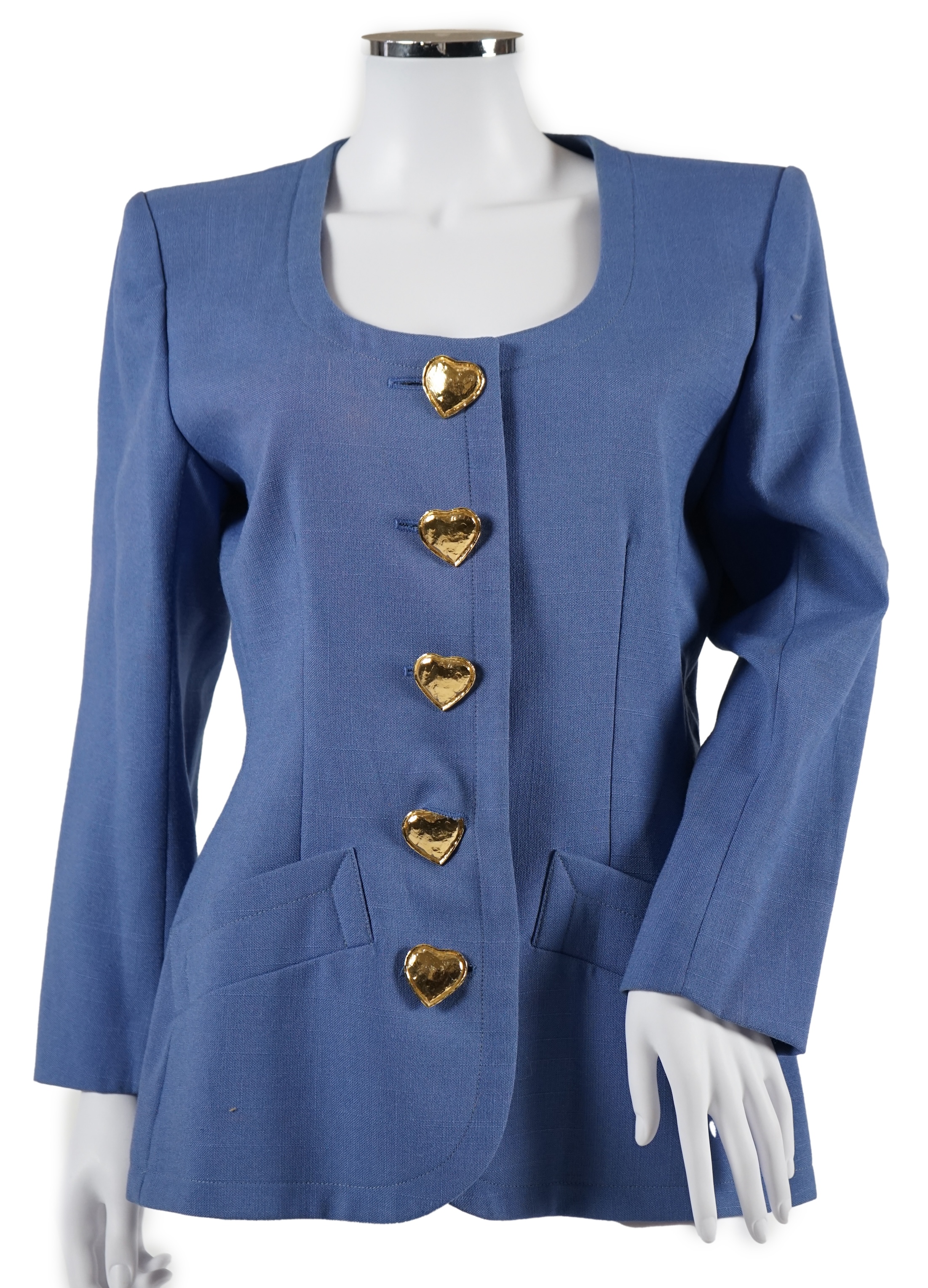 Two vintage Yves Saint Laurent variation lady's jackets, F 40 (UK 12). Proceeds to Happy Paws Puppy Rescue